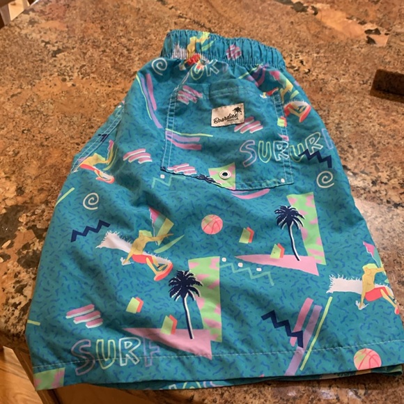 NICE HIGHER END BOARDIES MENS BATHING SUIT, (LARGE) FITS  LIKE A MEDIUM, EUC!!! - Picture 5 of 6